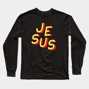 Jesus Christ Son of God design art Long Sleeve T-Shirt